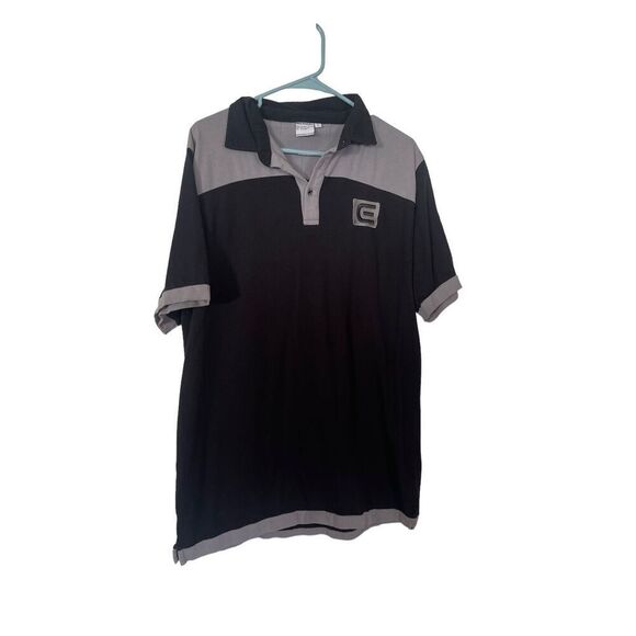 Rockwell Mens Black & Grey Short Sleeve Colorblock Golf Polo Shirt Size Large - Picture 5 of 15
